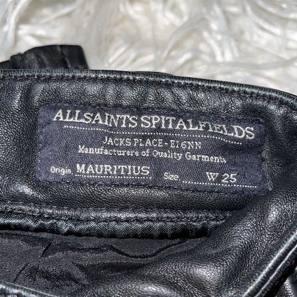 All Saints Pants - AllSaints Mauritius Leather Pant